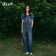 DZZIT地素牛仔褲2025夏季新款復古寬松拖地闊腿褲子女3J2R8071T 深藍色 S