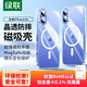 綠聯(lián)適用iphone16手機(jī)殼蘋(píng)果16保護(hù)套磁吸殼超薄MagSafe充電防摔鏡頭全包簡(jiǎn)約透明抗黃防磨更護(hù)機(jī)