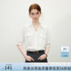 范思藍(lán)恩簡(jiǎn)約通勤時(shí)尚通勤短袖襯衫女2025夏新款設(shè)計(jì)感襯衣2136 白色 M