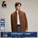 杰克·瓊斯（JACK&JONES） 秋季簡(jiǎn)約燈芯絨潮休閑字母刺繡百搭長(zhǎng)袖襯衫男224305026