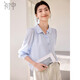 初申春夏薄款長(cháng)袖襯衫女氣質(zhì)泡泡袖肌理面料休閑襯衣空調衫S51S042