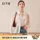 愛特愛（EITIE）清爽網(wǎng)紗薄透防曬襯衫寬松顯瘦百搭2025夏季新款小衫襯衣B2509606 杏仁白12 L (165)