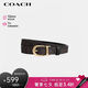 蔻馳（COACH）【品牌直供】男女同款25MM針扣雙面情侶款腰帶 胡桃木色 七夕禮物