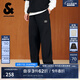 杰克·瓊斯（JACK&JONES）25年男裝夏季休閑褲男潮流簡約寬松直筒褲輕便彈力男褲薄款褲子 E40黑色 常規(guī) 31 175