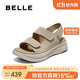 百麗簡(jiǎn)約勃肯鞋女25夏新商場(chǎng)同款涼鞋D9J2DBL5 杏色 38