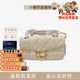 蔻馳（COACH）Tabby 20 條紋絎縫推鎖閉合翻蓋 枕頭包單肩包25新款正品 白色 CP149-B4HA 20*17*11中號