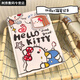 葉余可愛(ài)hellokittyA硬殼筆記本加厚彩內手賬本天使KT貓學(xué) 吐司kt貓筆記本1本