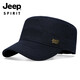 吉普（JEEP）帽子男士棒球帽夏季百搭平頂太陽(yáng)帽青中老遮陽(yáng)帽