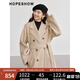 紅袖老錢風(fēng)雙面呢外套冬季2024新款女裝西裝領(lǐng)簡(jiǎn)約100%綿羊毛呢大衣 太妃糖色067 L