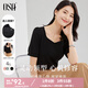 歐莎（OSA）短袖女時尚高級感2025新款泡泡袖減齡t恤短款修身顯瘦高檔上衣 黑色 M