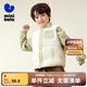 迷你巴拉【mini親子】寶寶抗靜電兩面穿毛絨馬甲保暖親子裝冬 奶白10504 160