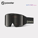 POWSTER引力系列防霧滑雪眼鏡專(zhuān)業(yè)級單雙板雪鏡柱面滑雪護目鏡 黑武士