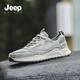 JEEP SPIRIT吉普鞋子男鞋夏季透氣2025新款鏤空網(wǎng)眼厚底增高運(yùn)動(dòng)休閑網(wǎng)面鞋男 月塵灰 42