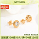 MITHAOL KUSC卡家同款經(jīng)典飛碟耳釘女 2025新款爆款輕奢小眾泡泡耳飾女款首飾 玫瑰金色耳釘專柜禮盒裝 情人節(jié)紀(jì)念日生日禮物送女友