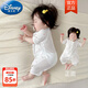 迪士尼（Disney）嬰兒衣服夏季薄款短袖連體衣純棉透氣網(wǎng)眼a類哈衣滿月寶寶睡衣夏 小小草莓 66cm 身高60-65cm 11-14斤