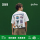 森馬（Semir）哈利波特聯(lián)名短袖T恤男美式印花情侶裝2025夏裝純棉109325100225