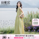 絲柏舍圓領(lǐng)連衣裙2025夏季新款女裝文藝優(yōu)雅大裙擺無(wú)袖背心裙