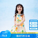 巴拉巴拉女童連衣裙寶寶童裝2024夏季兒童無袖裙子小清新印花208224111012
