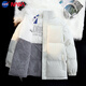 NASANCU羽絨服服男女款冬季新款雙面穿羊羔絨服外套潮牌情官方潮 白色 2XL 170-190斤