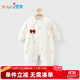 優(yōu)奇嬰兒衣服男女寶寶秋冬加厚120克夾棉連體衣嬰幼兒早秋保暖爬爬服