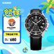 卡西歐（CASIO） EDIFICE EFV-540商務(wù)時(shí)尚男士表 通勤百搭石英男士手表 EFV-540L-1AVUPR100米防水