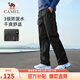 駱駝（CAMEL）休閑戶(hù)外登山褲男防潑水直筒工裝褲 J14CA6L6645 幻影黑 L