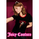 橘滋（Juicy Couture）T恤女2025年夏新款獨特印花美式圓領(lǐng)短袖上衣 黑色 M