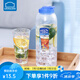 樂扣樂扣冷水壺耐高溫食品級(jí)耐熱塑料水杯家用水壺大容量夏季涼白開冷水壺 可放溫水藍(lán)蓋1.2L