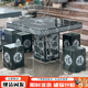 君閔石桌石凳戶(hù)外庭院花園天然大理石圓桌椅一套別墅花崗巖室外石桌子 金石綠方桌款式一100cm