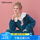 tutuanna家居服套裝日韓ins風(fēng)甜美圣誕羊羔絨長(zhǎng)袖長(zhǎng)褲上下套 181714-31 均碼 上衣160/84A 褲子160/70A