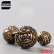 朗曼笛 ROOMANTTY實(shí)心黃銅大黑天配飾藏式文玩配珠diy手串手鏈頂珠隔珠項鏈吊墜 直徑10mm孔徑1.2mm