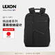 樂(lè )上（LEXON）商務(wù)14/15.6英寸筆記本電腦包雙肩包男士休閑旅行手提背包 LN654黑色 橡膠手把 背帶隱藏