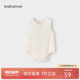 babylove嬰兒包屁衣夏季薄款莫代爾連體衣寶寶無袖背心三角爬服睡衣夏裝