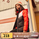 彪馬（PUMA）新款兒童羽絨服男童中長(cháng)款時(shí)尚潮流拼色保暖羽絨服外套 黑色 116 cm