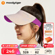 moodytiger兒童空頂帽防曬帽夏季男女童3D可折疊輕便遮陽太陽帽運(yùn)動(dòng)棒球帽子 茹伊粉紫