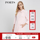 PORTS寶姿 風(fēng)衣女早春新款女裝經(jīng)典七分袖A型女風(fēng)衣LV8T044LWQ003 淺粉色 L (8)