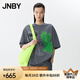 江南布衣（JNBY）【商場同款】25春新品T恤女趣味貓咪印花寬松圓領(lǐng)中袖5P2112550 072/中雜灰 M