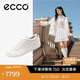 愛步（ECCO）休閑女鞋 舒適系帶休閑板鞋 柔酷零點女鞋系列220263 白色 37 