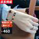 舒弗(LACHOUFFE)五花四葉草手鏈女玫瑰金女士銀手鏈時(shí)尚飾品梵家同款手鏈不掉色 金色紅玉髓