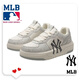 NEW NY MLB ERA官方艦旗-MLB韓國 NY洋基隊學(xué)長(cháng)厚底增高男女情侶運動(dòng)休閑板鞋 紐約洋基隊-低幫月光灰MLB 42