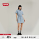 Levi's李維斯女士美式短款時(shí)尚潮流收腰顯瘦藍(lán)色ins風(fēng)牛仔連衣裙 淺藍(lán)色 S