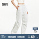 森馬（Semir）休閑褲女抽繩闊腿褲浪漫少女感2025夏季森系碎花長褲109325127002