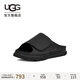 UGG夏季新款男士舒適時尚平底魔術貼休閑拖鞋 1167651BLK|黑色 41