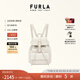 芙拉（FURLA）【七夕禮物】【明星同款】FLOW小號(hào)女士雙肩包休閑背包旅游輕便 棉花糖白