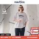 nautica white sail白帆×CityBoy 日系休閑無(wú)性別經(jīng)典笑臉多巴胺短袖T恤TW5101 白色1BW L