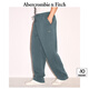ABERCROMBIE & FITCH男裝24春秋款抓絨美式復(fù)古baggy風(fēng)直筒運(yùn)動(dòng)衛(wèi)褲長褲KI134-4063 海軍藍(lán) L (180/86A)