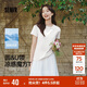 森馬（Semir）短袖t恤女短款合體顯瘦正肩內(nèi)搭25夏涼感修身打底衫109325100001