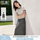 香影時(shí)尚休閑套裝裙女夏季2025新款工裝半身裙t恤兩件套整套穿搭 中灰 S 155/80A/85-95斤