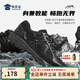蜀黍家劍鋒訓(xùn)練跑鞋男2024春季新款休閑防滑減震透氣體能運(yùn)動鞋子 黑色-網(wǎng)面 41