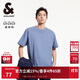 杰克·瓊斯（JACK&JONES） 新款重磅棉寬松復古哥特字母發(fā)泡印情侶短袖T恤男裝225101028
